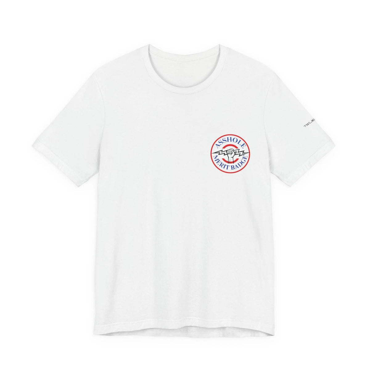 A hole Merit Badge Lineman Tee, Funny Journeyman T-Shirt