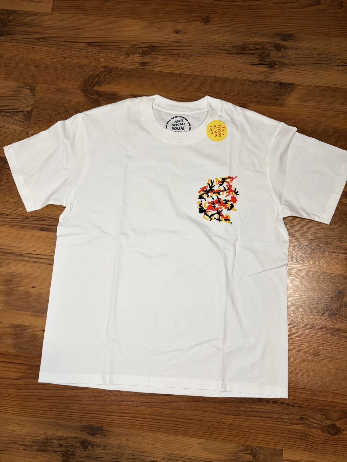 Anti Social Social Club White graphic camo t-shirt