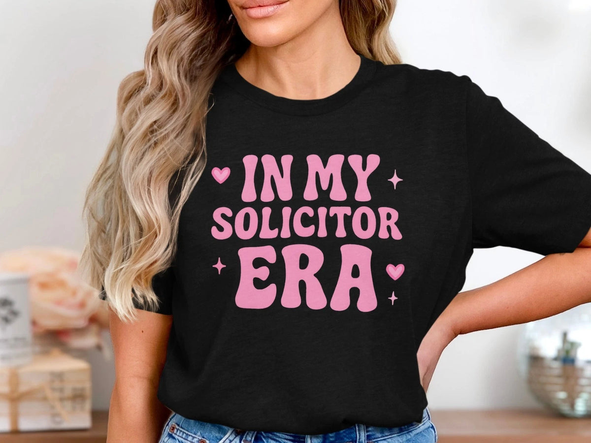 In My Solicitor Era T-Shirt, Funny Lawyer Tee for Legal Students & Attorneys