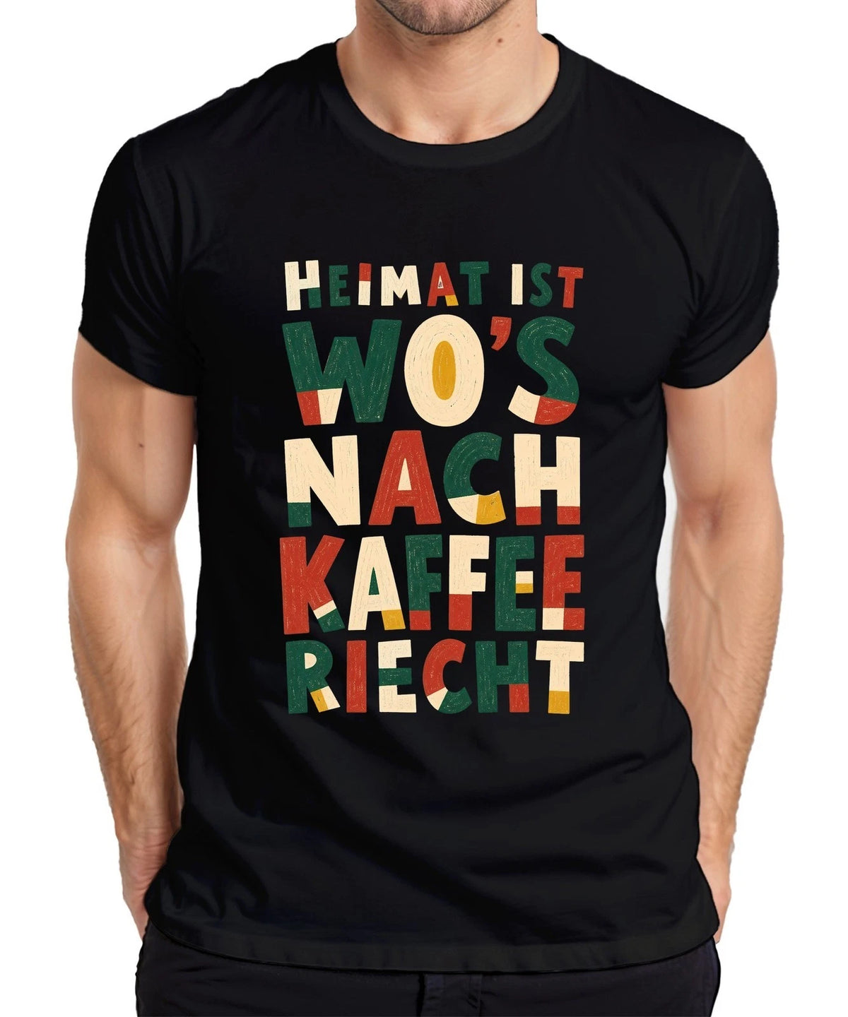 Home Is Where It Smells Like Coffee Barista Gift Sarcasm Mens T-Shirt