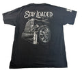 Stay Loaded Apparel Mens Medium Black Only 1% Of Us Big Rig Semi Truck Tshirt