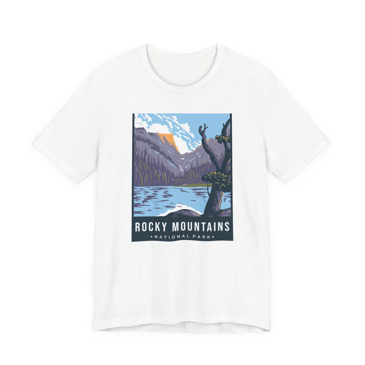 Rocky Mountain National Park Scenic Lake Tee WPA Landscape Shirt