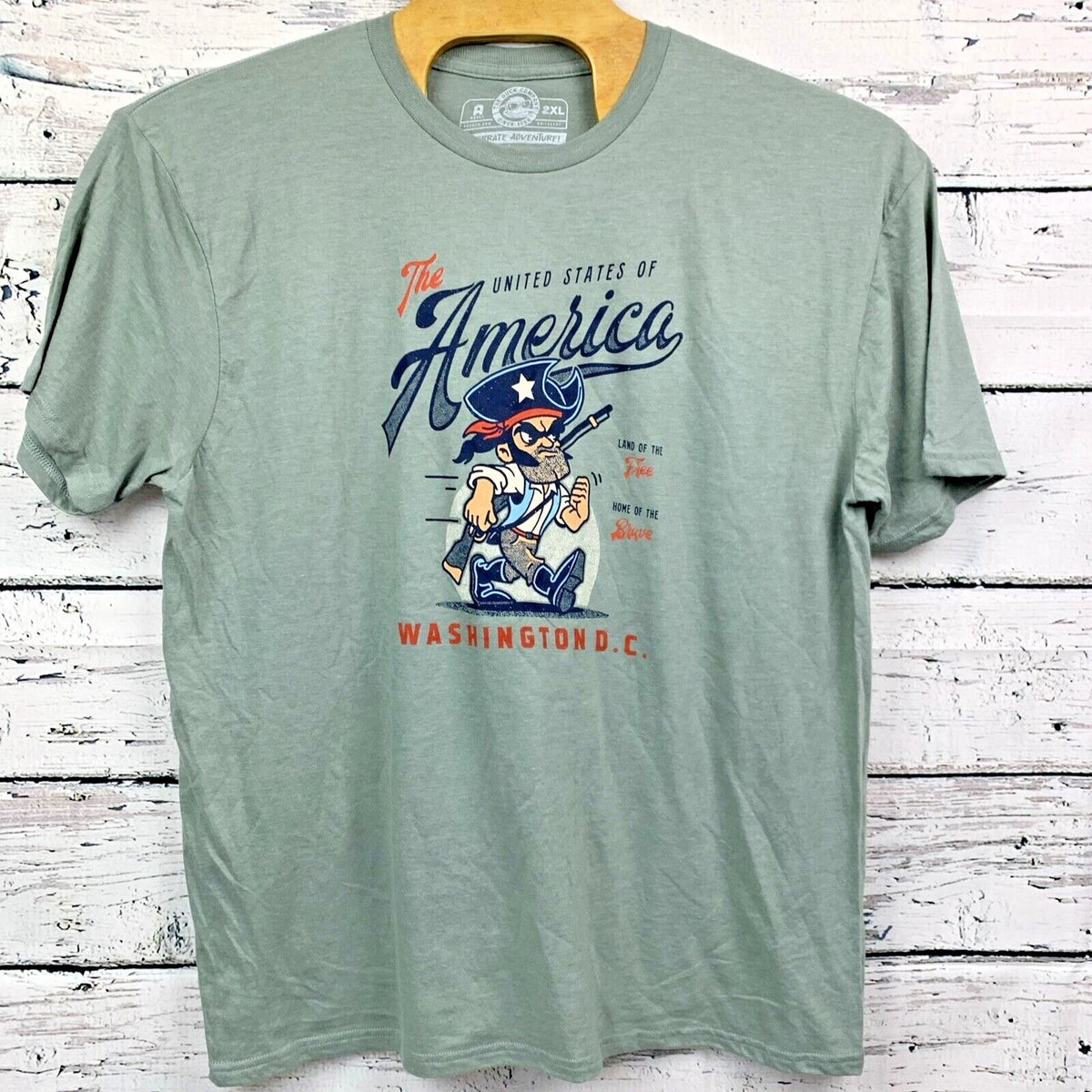 The Duck Company Patriotic Home of the Free T Shirt Washington DC [Size XXL]