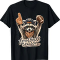 Funny Raccoon Game Day Football Season Fall Autumn Sports T-Shirt