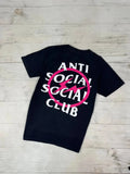 Anti Social Social Club x Fragment Pink Bolt T Shirt Tee Men Size S Black