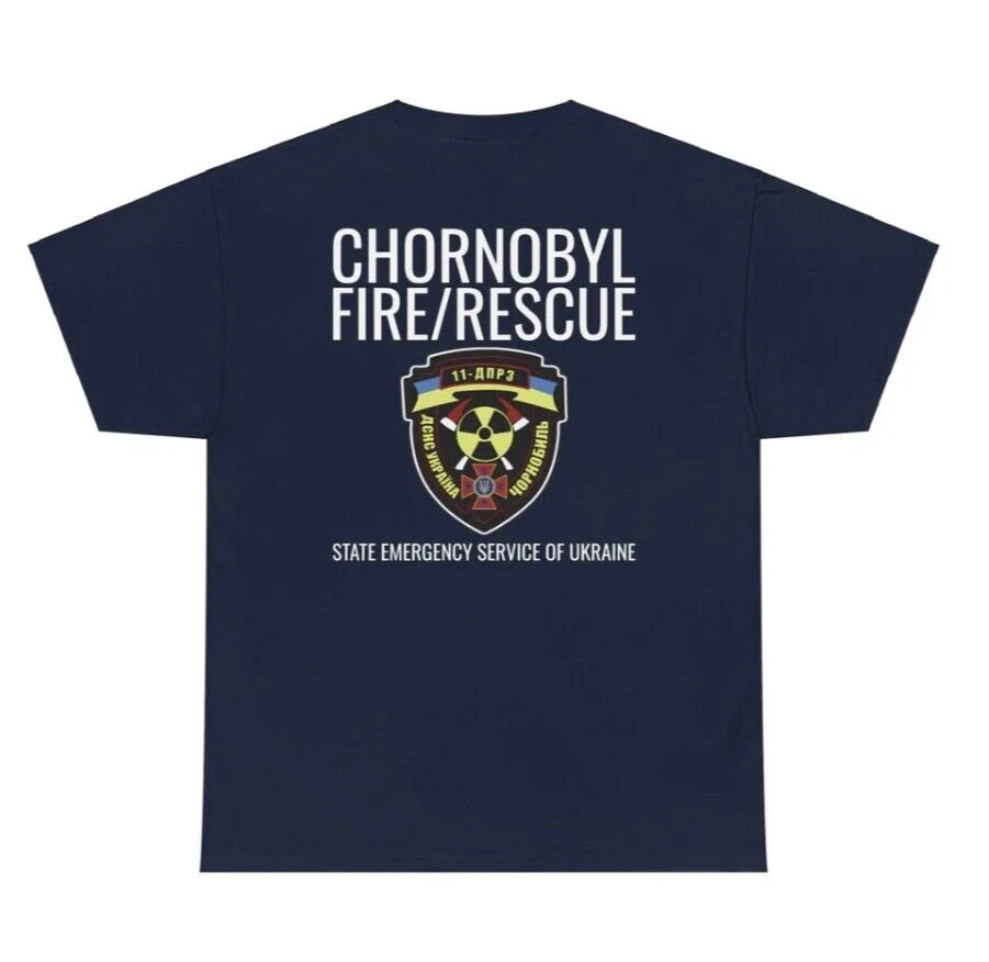 Chernobyl Firefighter Brigade T-shirt Chornobyl Nuclear Power Fire Rescue logo