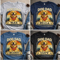 Dog Dad  T-Shirt |  | Personalized Dog Name Shirt | Pet Lover Dad Gift