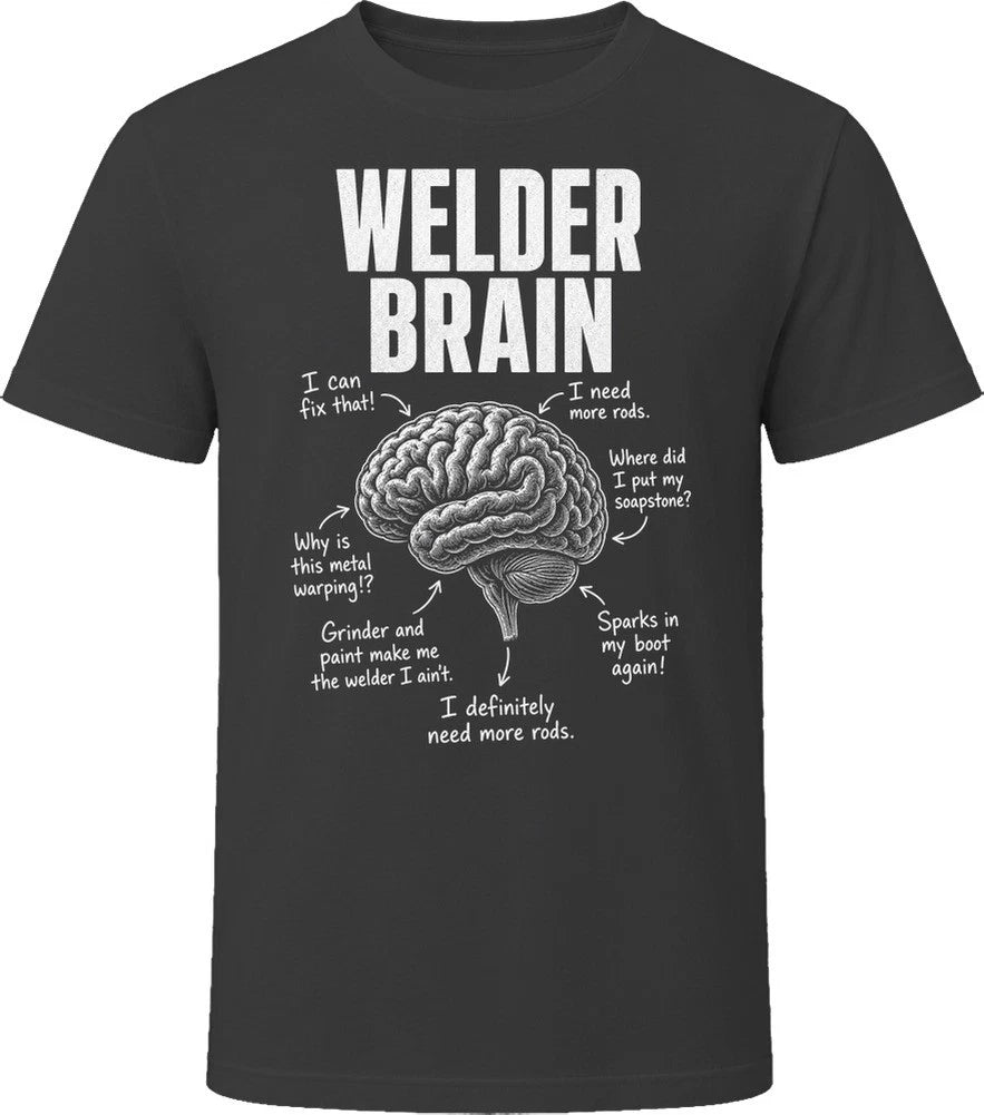 Welder Brain Funny Welding T Shirt