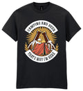 Camping & Beer thats Why Im Here T-Shirt Funny Slogan Gift Unisex Mens Womens