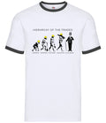 Hierarchy Of Trades Electricians - Mens Ringer - Tradesman Electrician Labourer