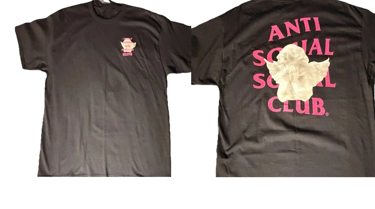 Anti Social Social Club Graphic Black T-Shirt Short Sleeve Logo