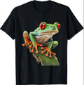 Red Eyed Tree Frog Rainforest Amphibian Leaping Frog T-Shirt
