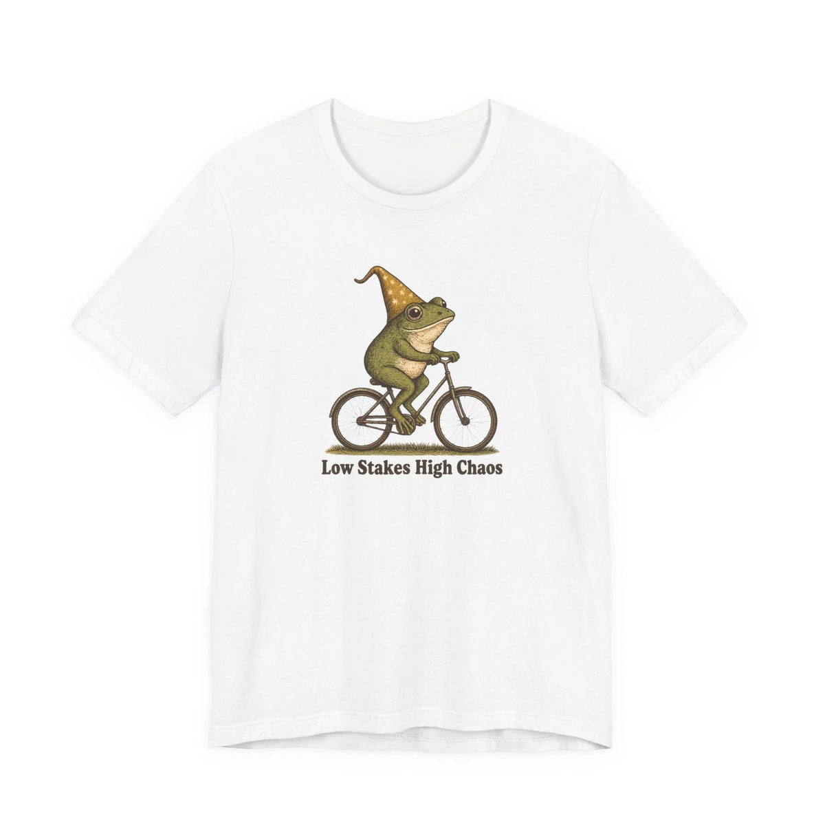 Low Stakes High Chaos Frog Rider T-Shirt