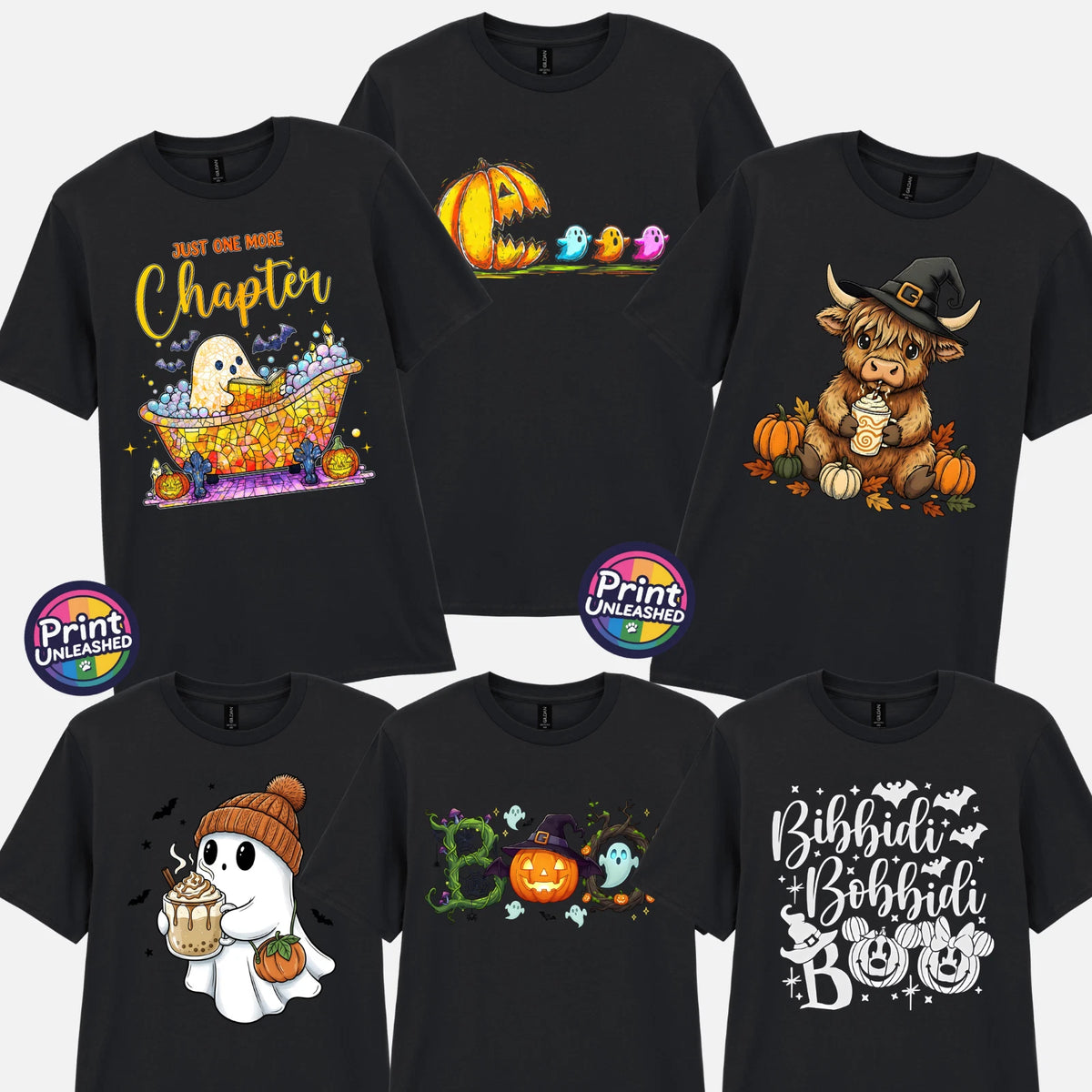Cute Halloween T-Shirt Choice of Spooky Season Graphic Autumn Pumpkin Top Gift