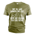 Not All Who Wander Are Lost Cool Rocks Rockhound Geologist Hiking T-Shirt