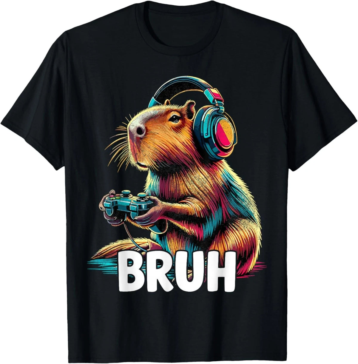 Bruh Capybaras Funny Video Games Capybara T-Shirt unisex T-Shirt