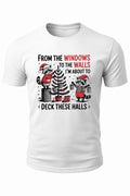 Raccoon Holiday Shirt From The Windows To The Walls Deck These Halls Christmas