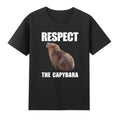 Respect The Capybara Funny Rodent Capibara T-Shirt