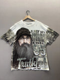 Vintage Duck Dynasty Mens All Over Print Truthful Graphic Print Tshirt Size 2XL