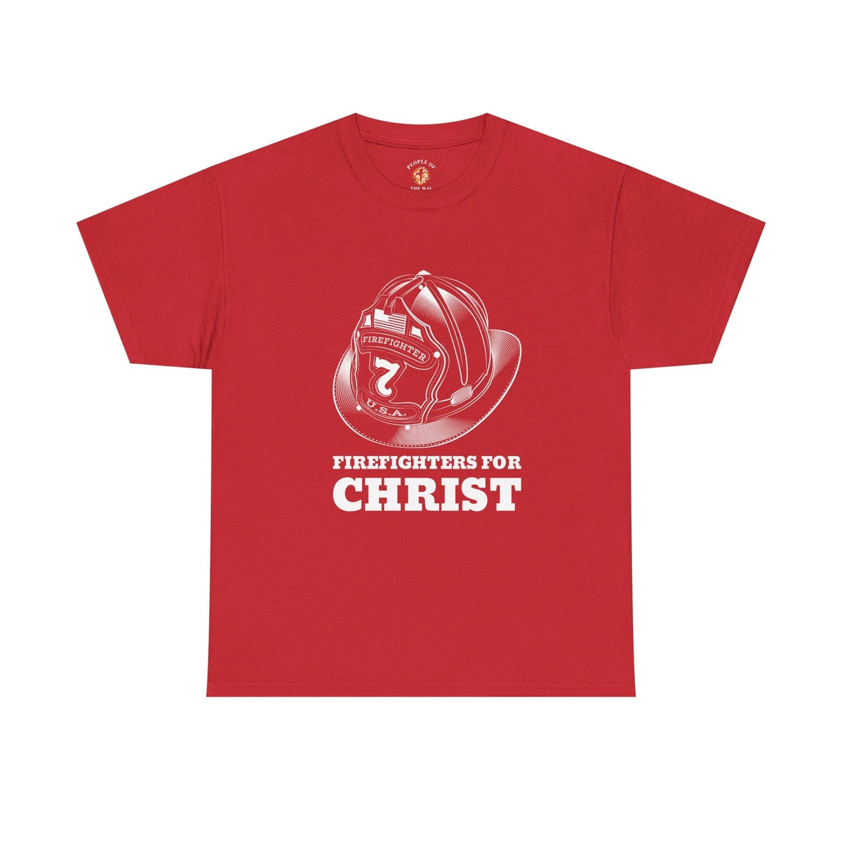 Firefighter Helmet Christian Tee | Firefighters for Christ
