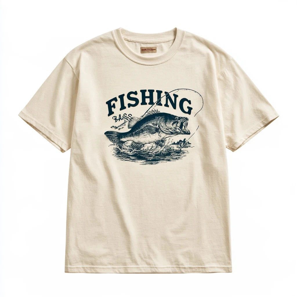 Fishing T-Shirt 180 GSM | Fishing Lover Fisherman Gift | Unisex 100% Cotton