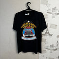Vintage Independent Trucker T shirt Eagle USA 3D Emblem Biker Black Sz XL