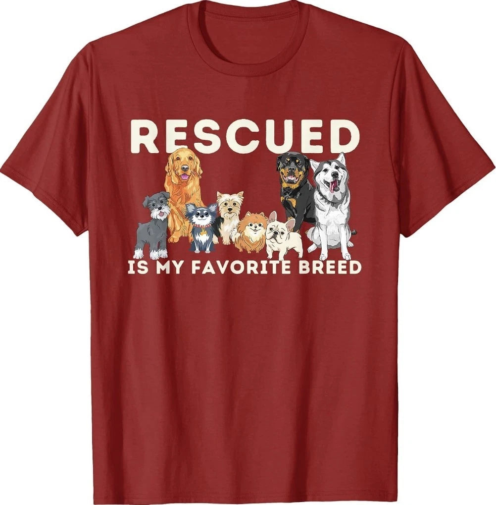 Rescued is My Favorite Breed - Animal Rescue T-Shirt