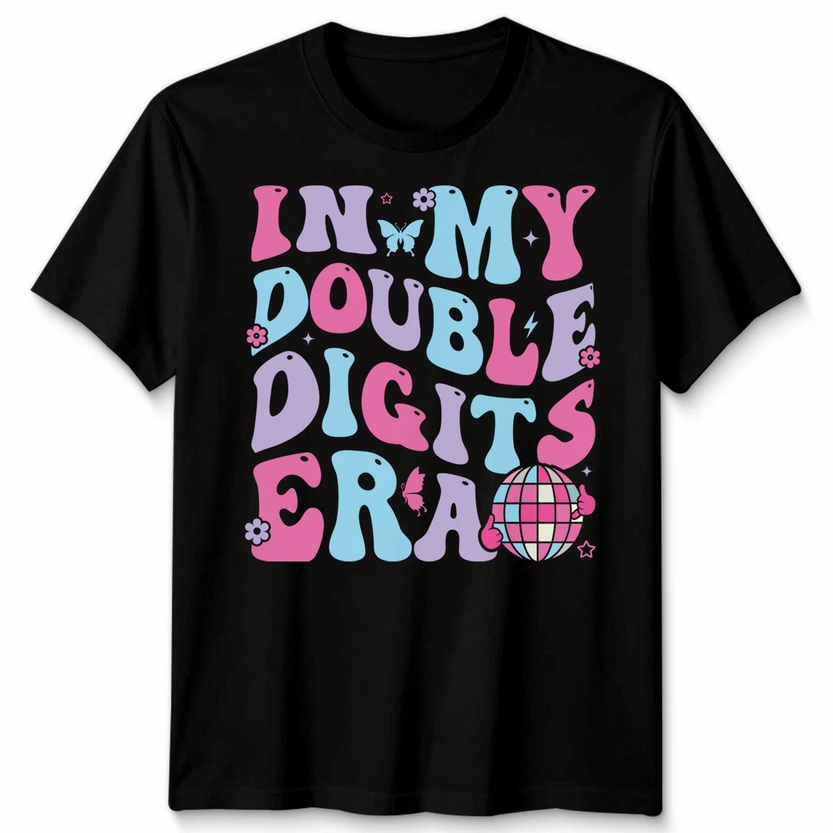In My Double Digits Era Retro 10 Year Old 10th Birthday Unisex T Shirt