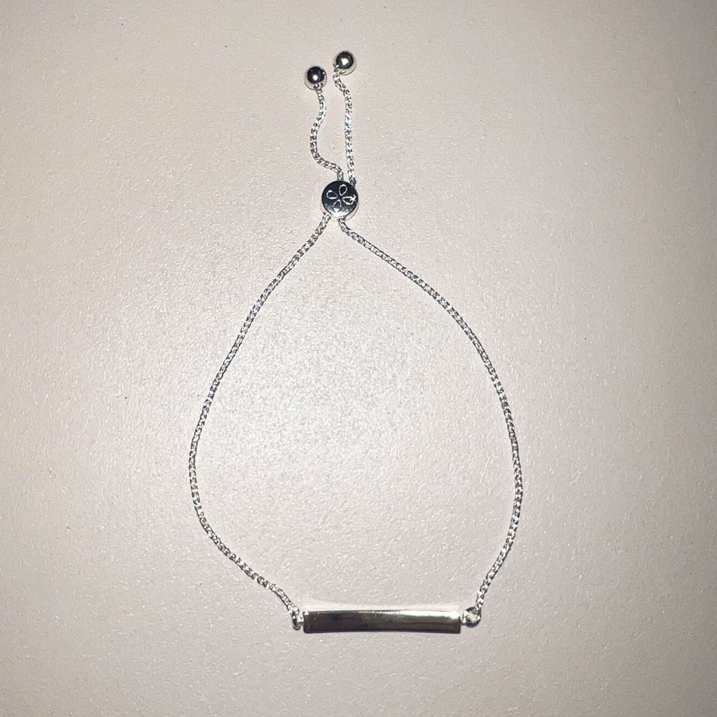 Silver Bar Bolo Bracelet