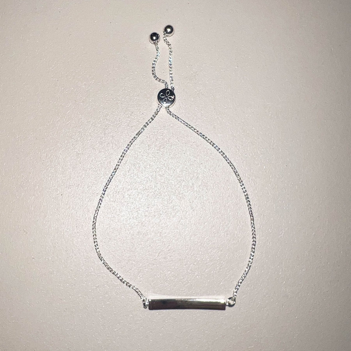 Silver Bar Bolo Bracelet