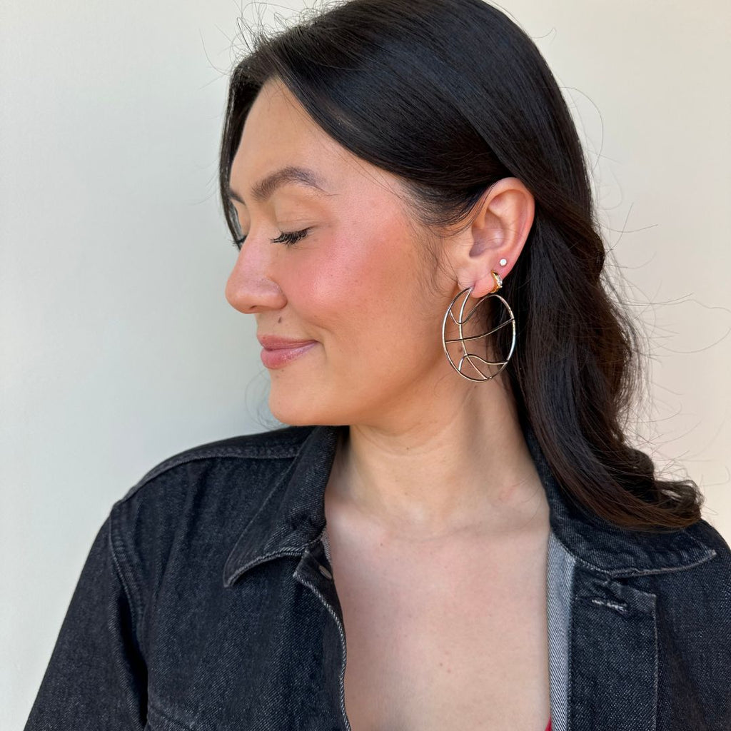 Silver Basketball Hoops