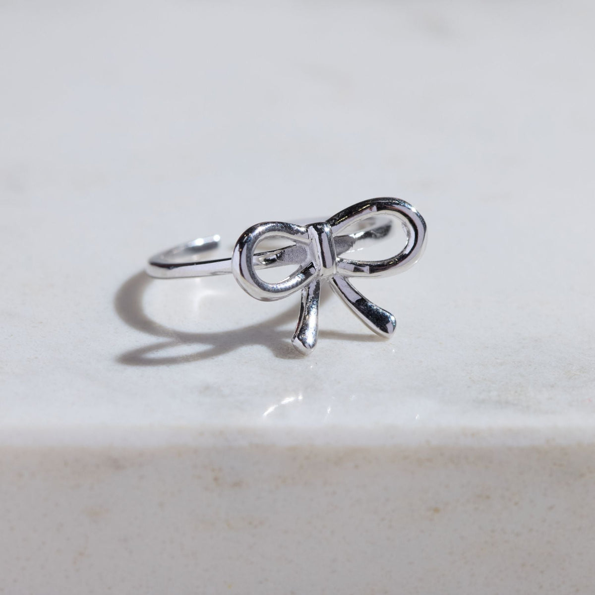Silver Bow Ring