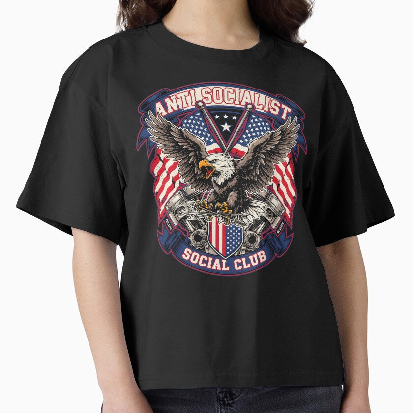 Anti Socialist Social Club Patriotic Humor and Anti Socialism by Redgiant87x