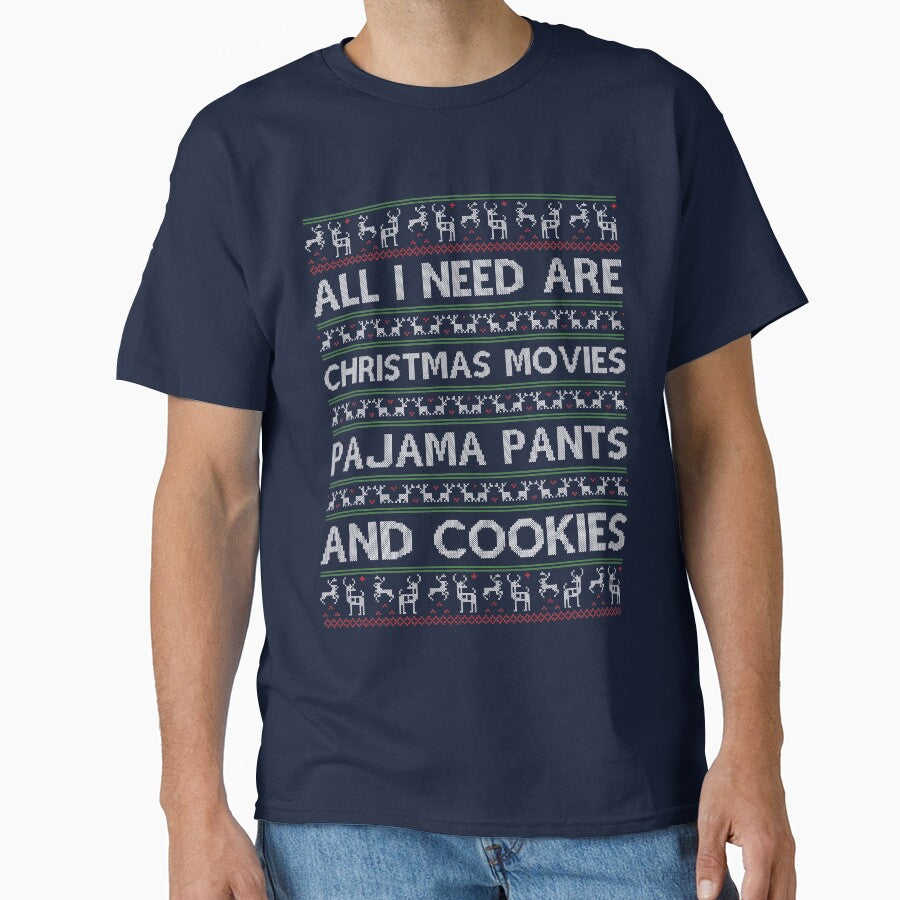 Christmas movies pajama pants and cookies by mmos