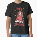 Merry Christmas Cute christmas cavalier king charles spaniel dog illustration by Yarafantasyart