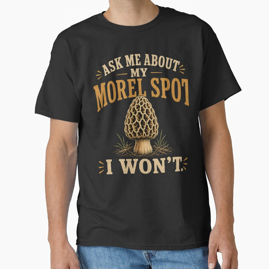 Funny Mushroom Hunting Morel Hunting by Harpagann