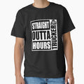 Funny Straight Outta Hours Loves Trucker Car Shirt Men Women by Fatimah Saeed