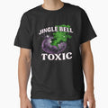 Jingle Bell Toxic — Retro Disco Bomb Holiday Chaos (Glitter-Grit Vibe) by POD DYNASTY | Original Print On Demand T-Shirt Graphics