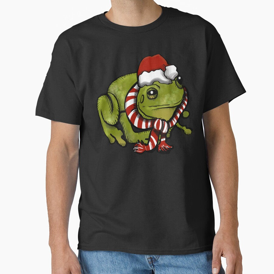 Santa Hat Frog Scarf by Art of Camping Now