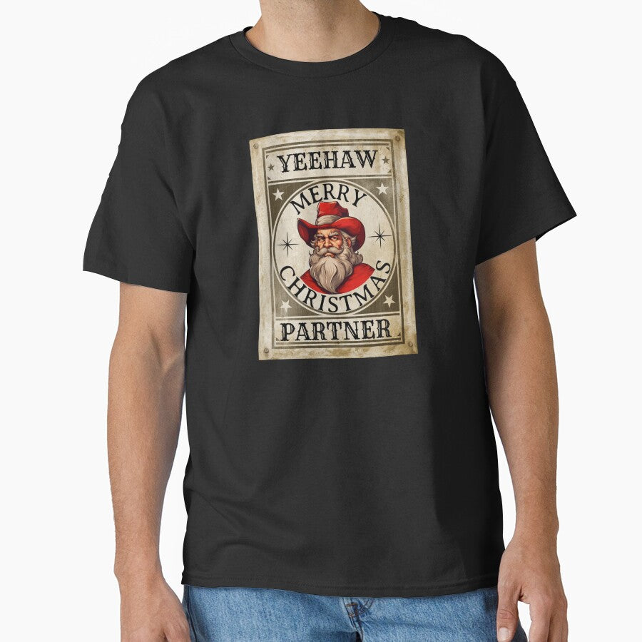Yeehaw Merry Christmas Partner - Funny Western Christmas by ChaosReigns91