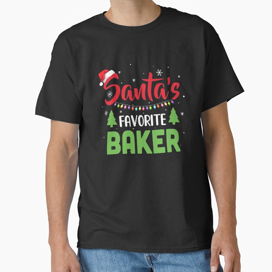 Santa's Favorite Baker Funny Christmas Xmas Gifts by DanielleNicolet