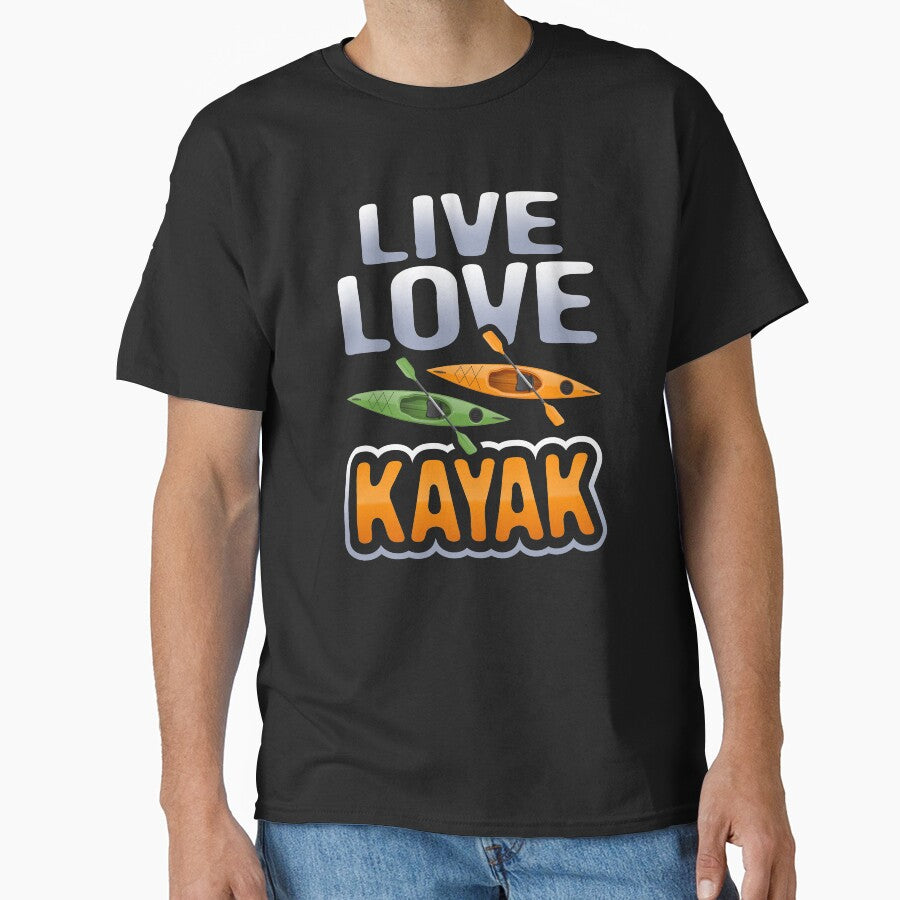 Outdoor Adventure Kayaking Boating, Canoeist Colorful Kayaks, Kayaker Paddler by Merchking1
