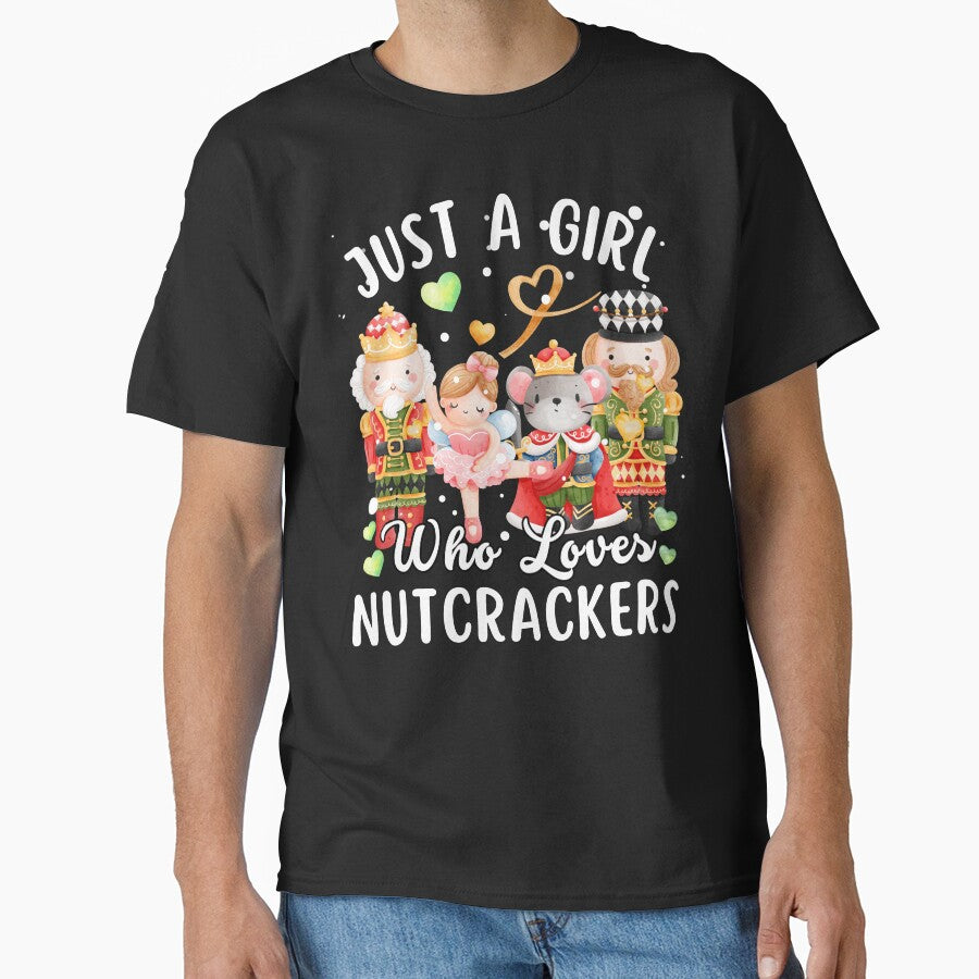 Watercolor Just A Girl Who Loves Nutcrackers Squad Christmas School Ballet Dancing by LittleZea