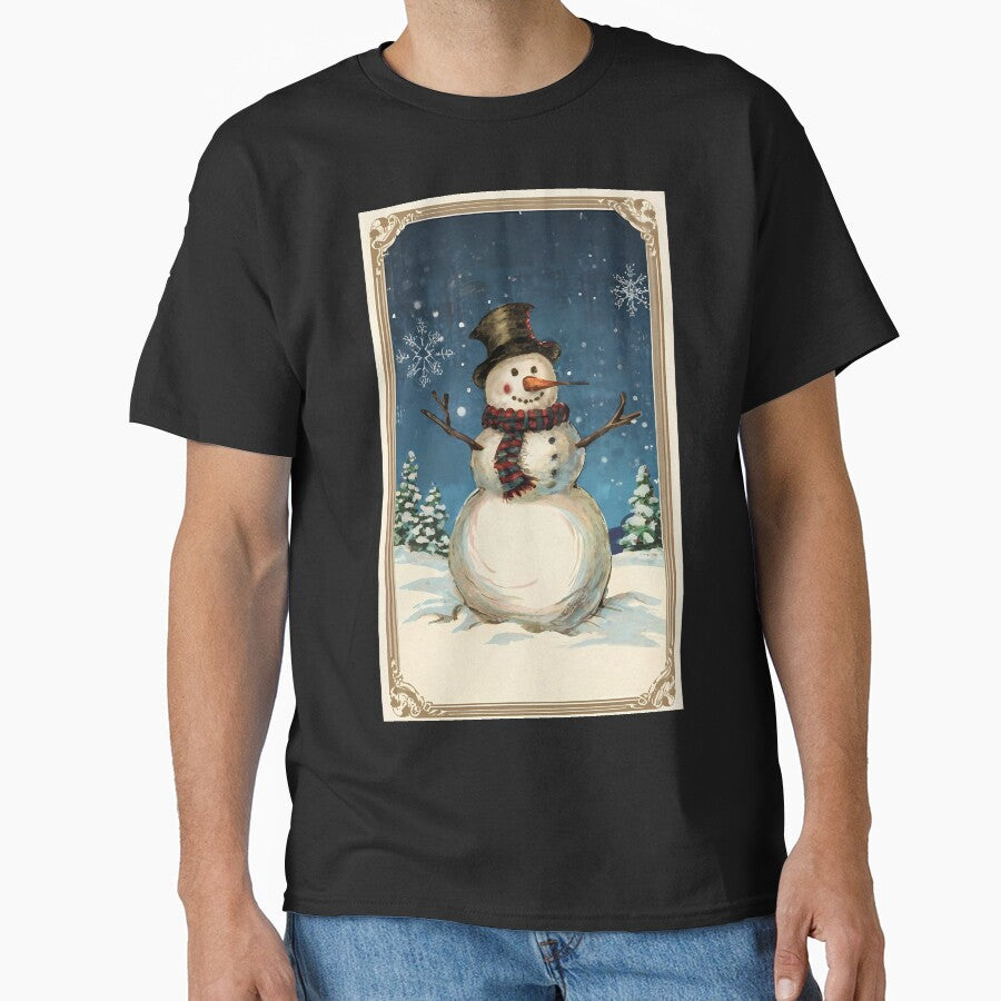 Vintage Snowmans Timeless Frost by EmeraldeaDesign
