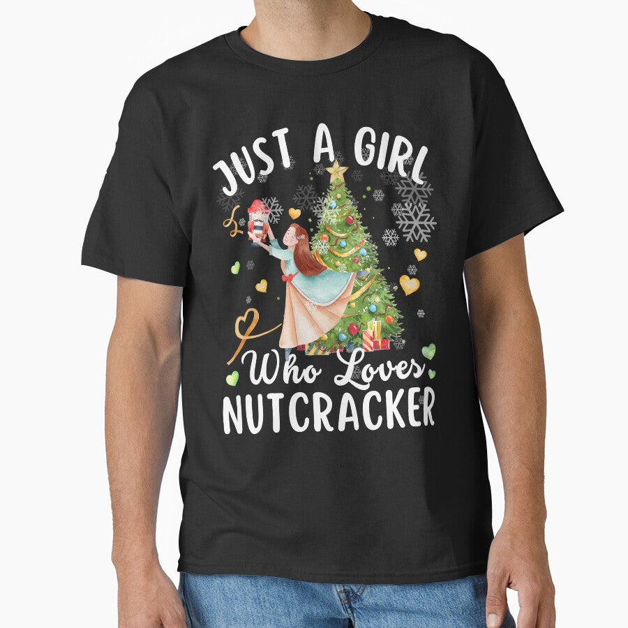 Watercolor Just A Girl Who Loves Nutcrackers Squad Christmas Ballet Dancing by LittleZea