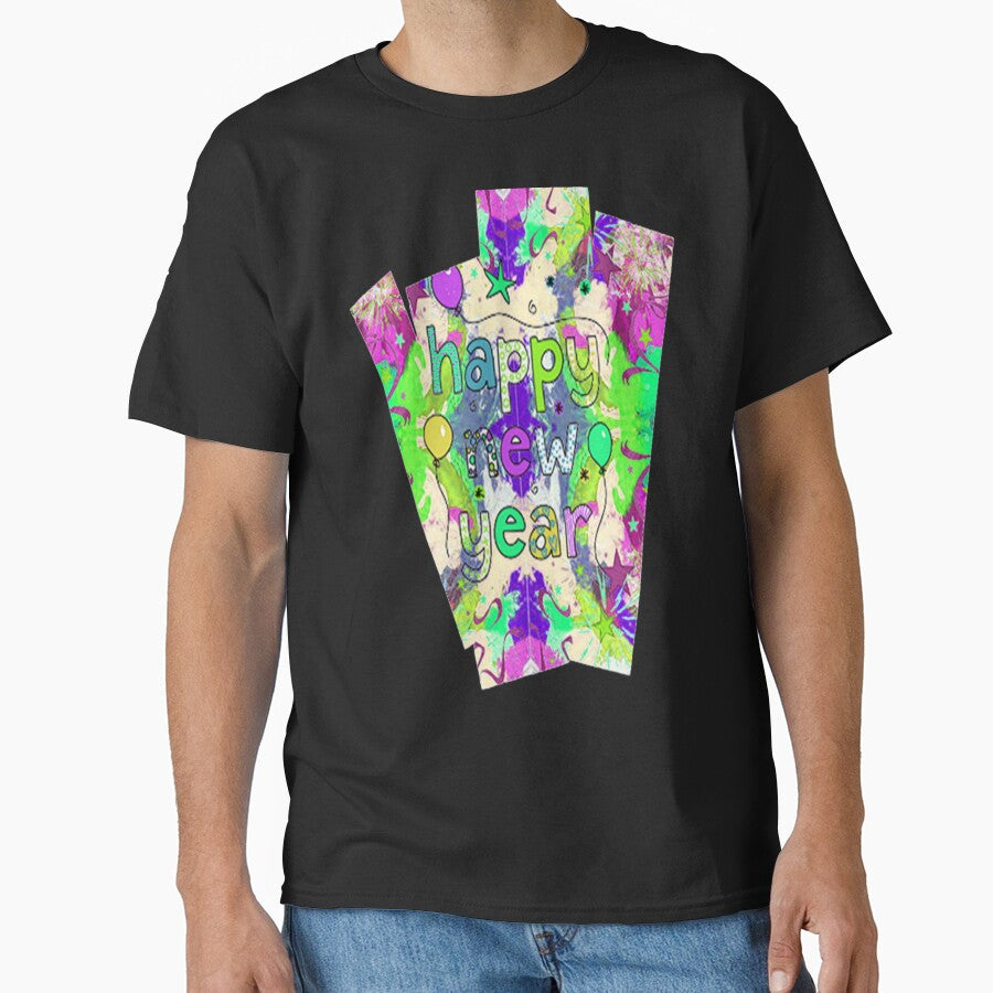 Psychedelic Abstract Happy New Year design, 2,Howdy New Year,New Years Celebration, New Years Eve Countdown by Adri Barnard