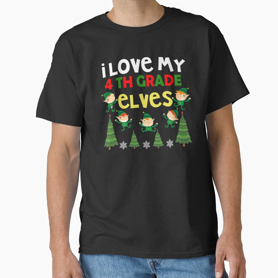 4th Grade Elves Christmas Shirt, Christmas Shirt, Funny Christmas Shirt, Christmas Party Shirt by Nrlifecreations