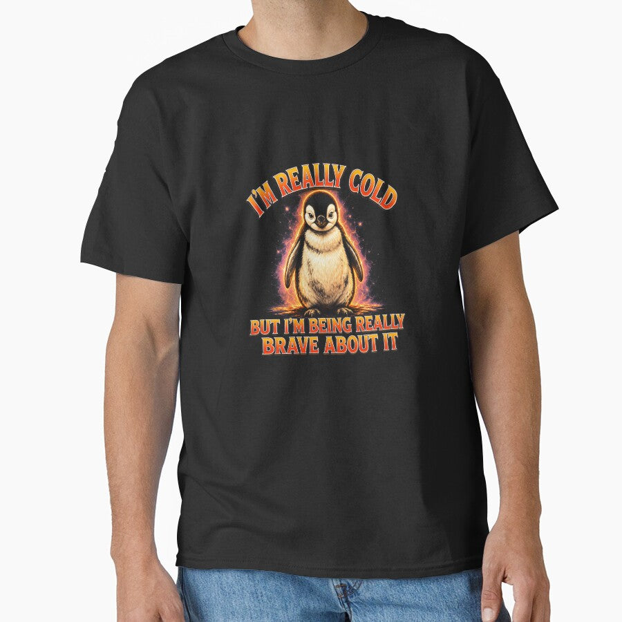 Brave Cold Penguin Winter Animal Joke by elderberry