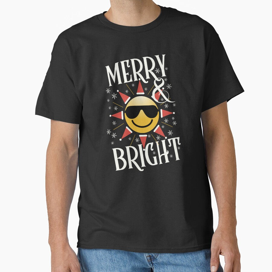 Merry and Bright Christmas - The Sun Wearing Santahats by humnoo