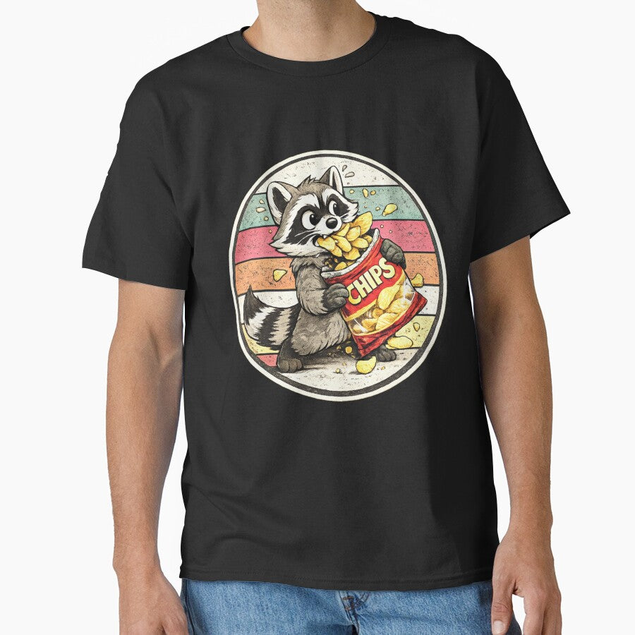 Cute Snack Lover Raccoon by StyleBloomes